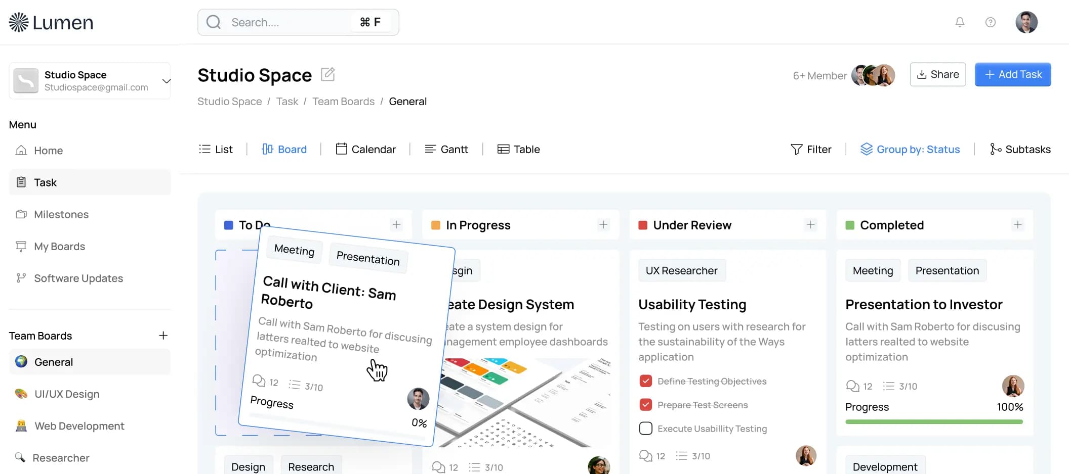 Lumen Dashboard